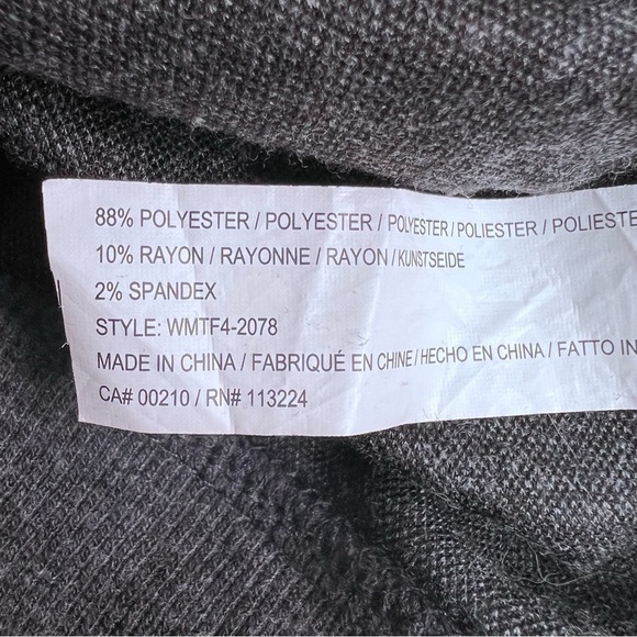 William Rast Grey Lightweight Sweater Full Zip Size Small - Picture 5 of 8